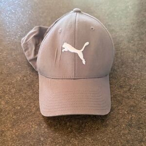 Puma Beige Cap with White Logo